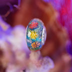 Elfbeads Carol's Ocean Dream Fractal blue; orange glass Bead by The Alternative Bead. Your official Elfbeads Retailer from Germany