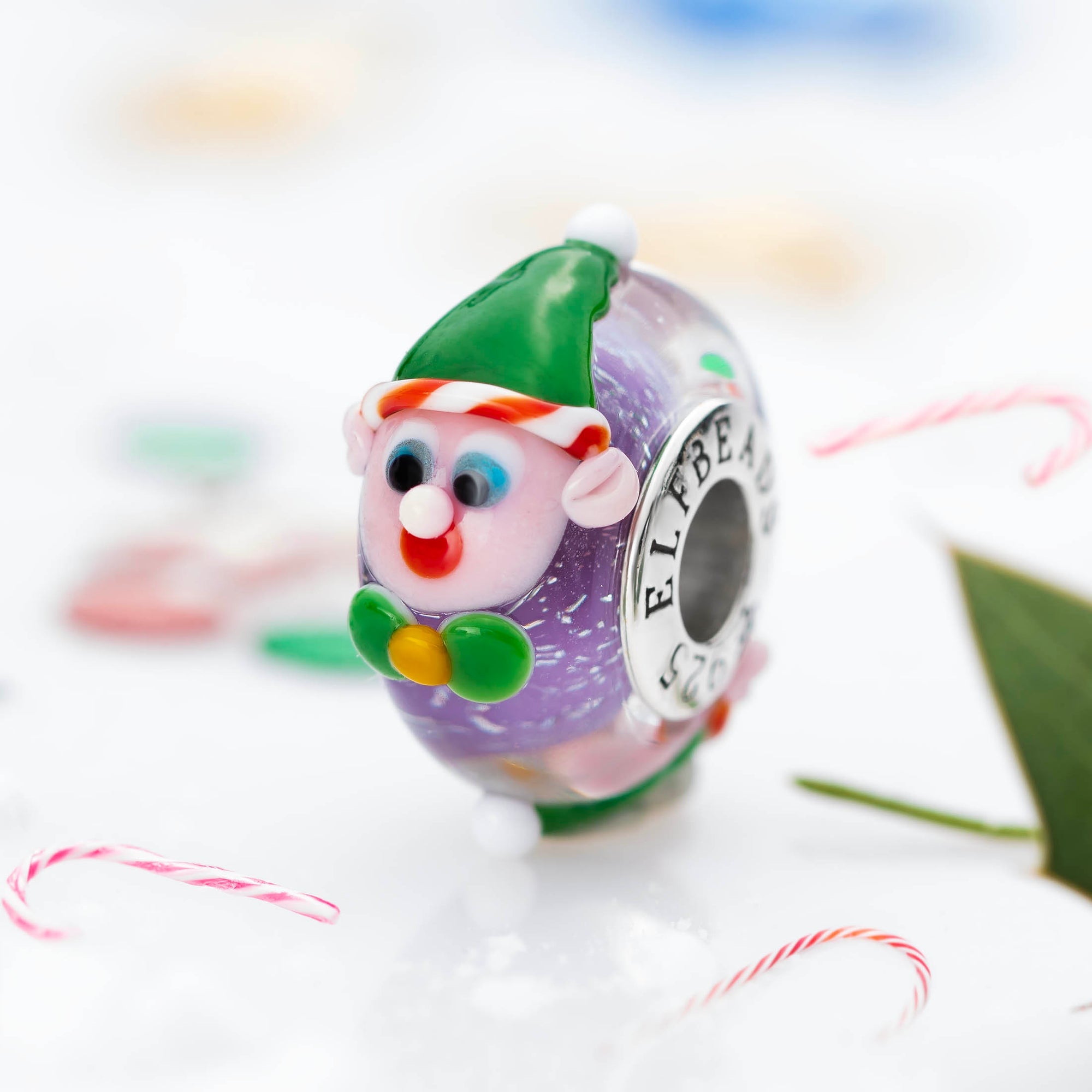 Elfbeads Secret Elf of Wonder silver glass Bead by The Alternative Bead. Your official Elfbeads Retailer from Germany