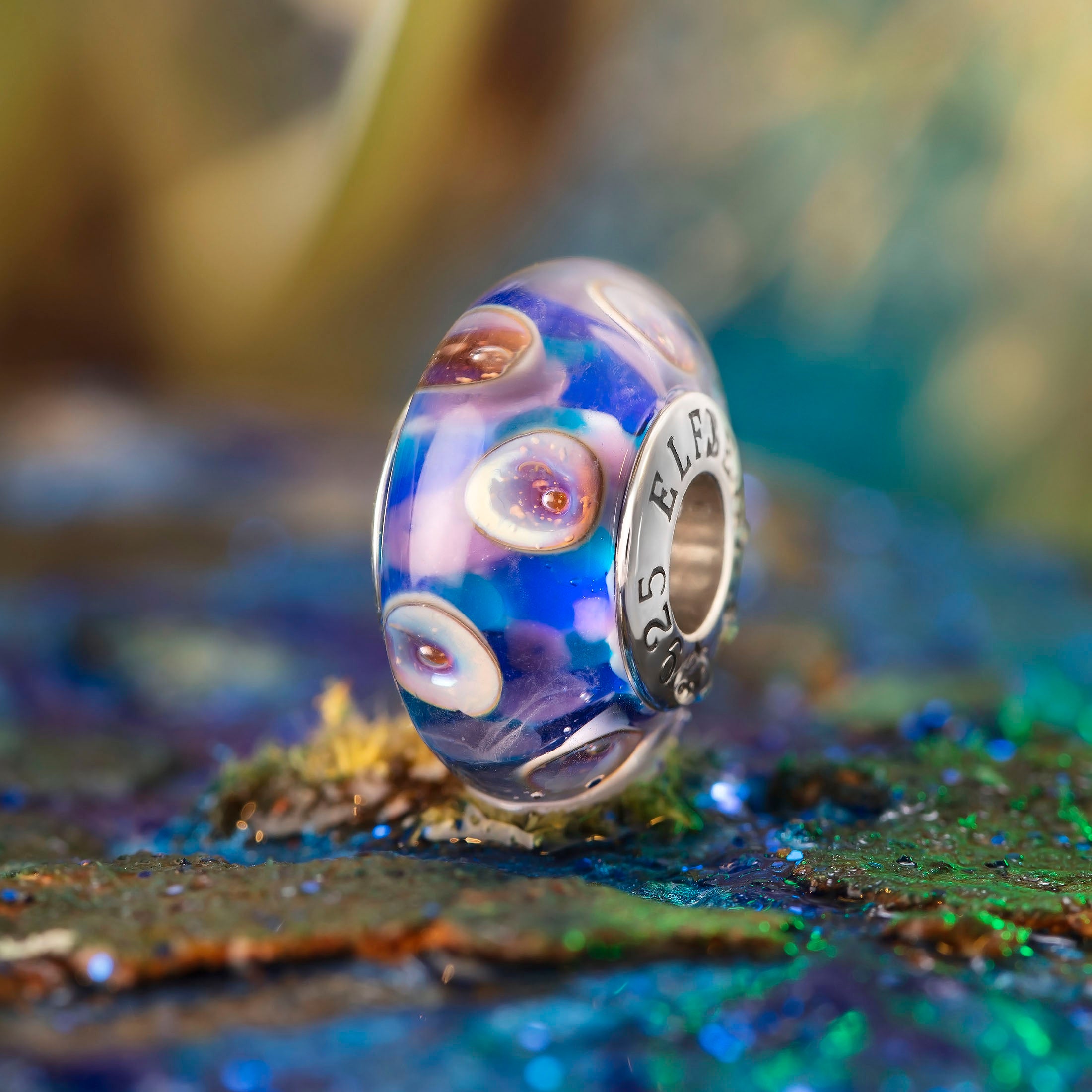Elfbeads Fairy Pond Universe blue glass Bead by The Alternative Bead. Your official Elfbeads Retailer from Germany