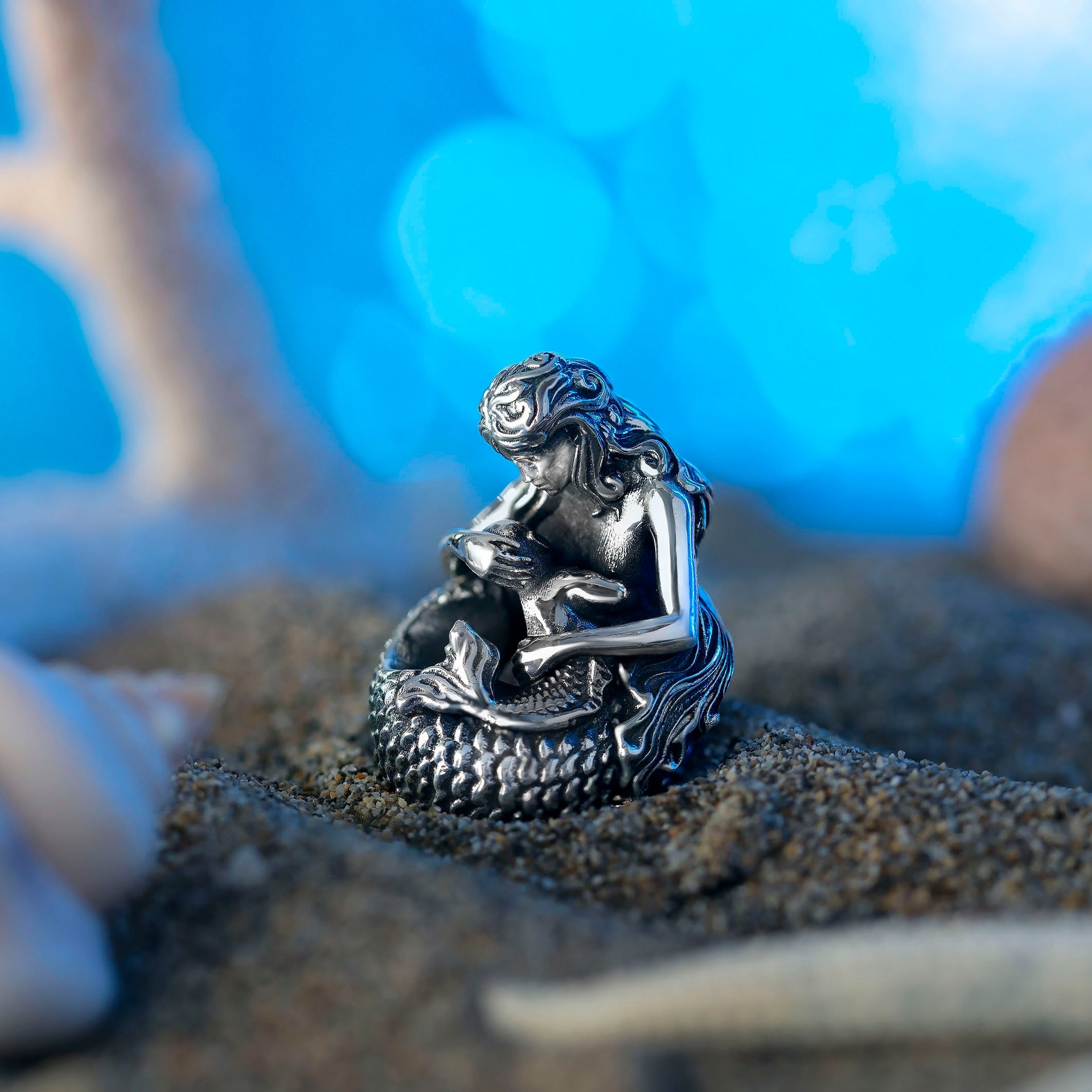 Elfbeads The Mermaid Mother silver sterling-silver Bead by The Alternative Bead. Your official Elfbeads Retailer from Germany