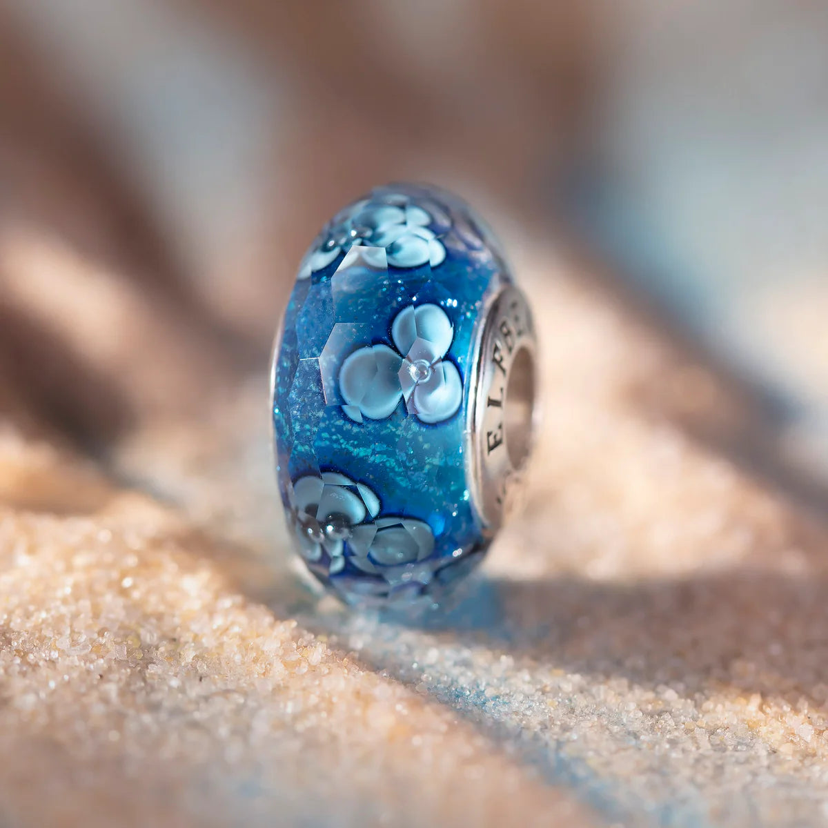 Elfbeads Ocean Flowers Fractal blue glass Bead by The Alternative Bead. Your official Elfbeads Retailer from Germany