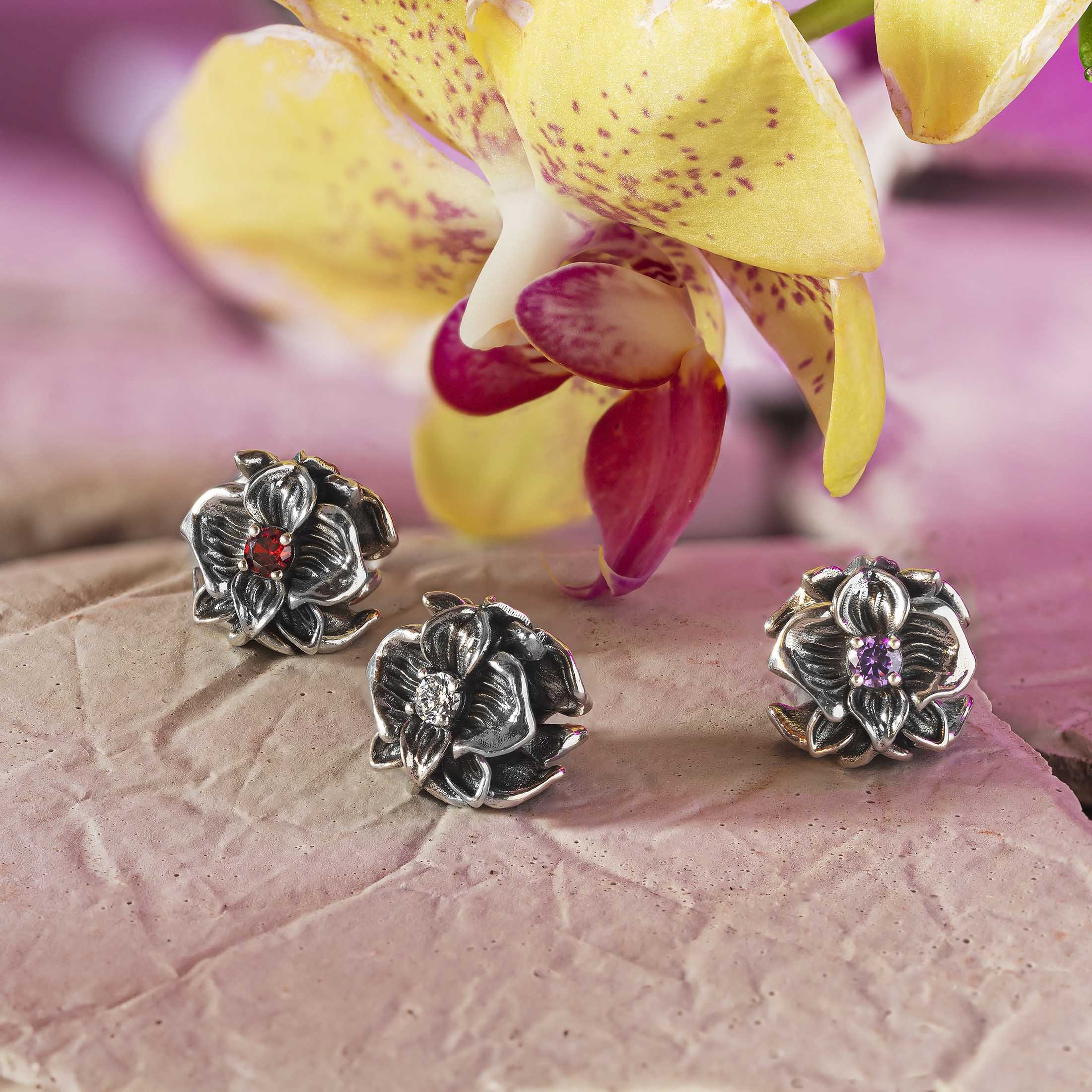 Elfbeads Crystal Orchid Purity silver sterling-silver Bead by The Alternative Bead. Your official Elfbeads Retailer from Germany