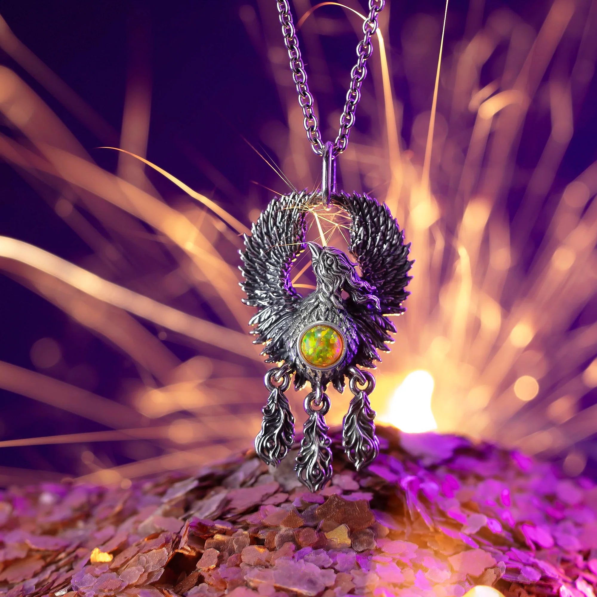 Elfbeads Wings of Rebirth silver sterling-silver Medallion by The Alternative Bead. Your official Elfbeads Retailer from Germany