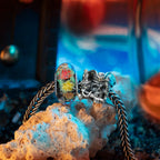 Elfbeads Midnight Reef Fractal black; red; orange glass Bead by The Alternative Bead. Your official Elfbeads Retailer from Germany