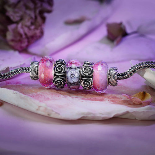 Elfbeads Candy Valentine Fractal silver glass Bead by The Alternative Bead. Your official Elfbeads Retailer from Germany