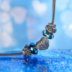 Elfbeads Starlit Heartstorm silver glass Bead by The Alternative Bead. Your official Elfbeads Retailer from Germany