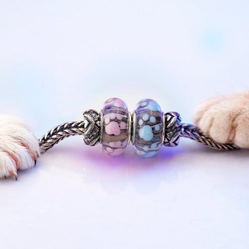 Elfbeads Paws of Comfort pink glass Bead by The Alternative Bead. Your official Elfbeads Retailer from Germany