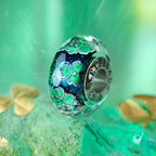 Elfbeads Shamrock Meadow Mystery Fractal green glass Bead by The Alternative Bead. Your official Elfbeads Retailer from Germany