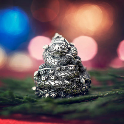 Silver Elfbeads Snakey Claus Charm by The Alternative Bead 