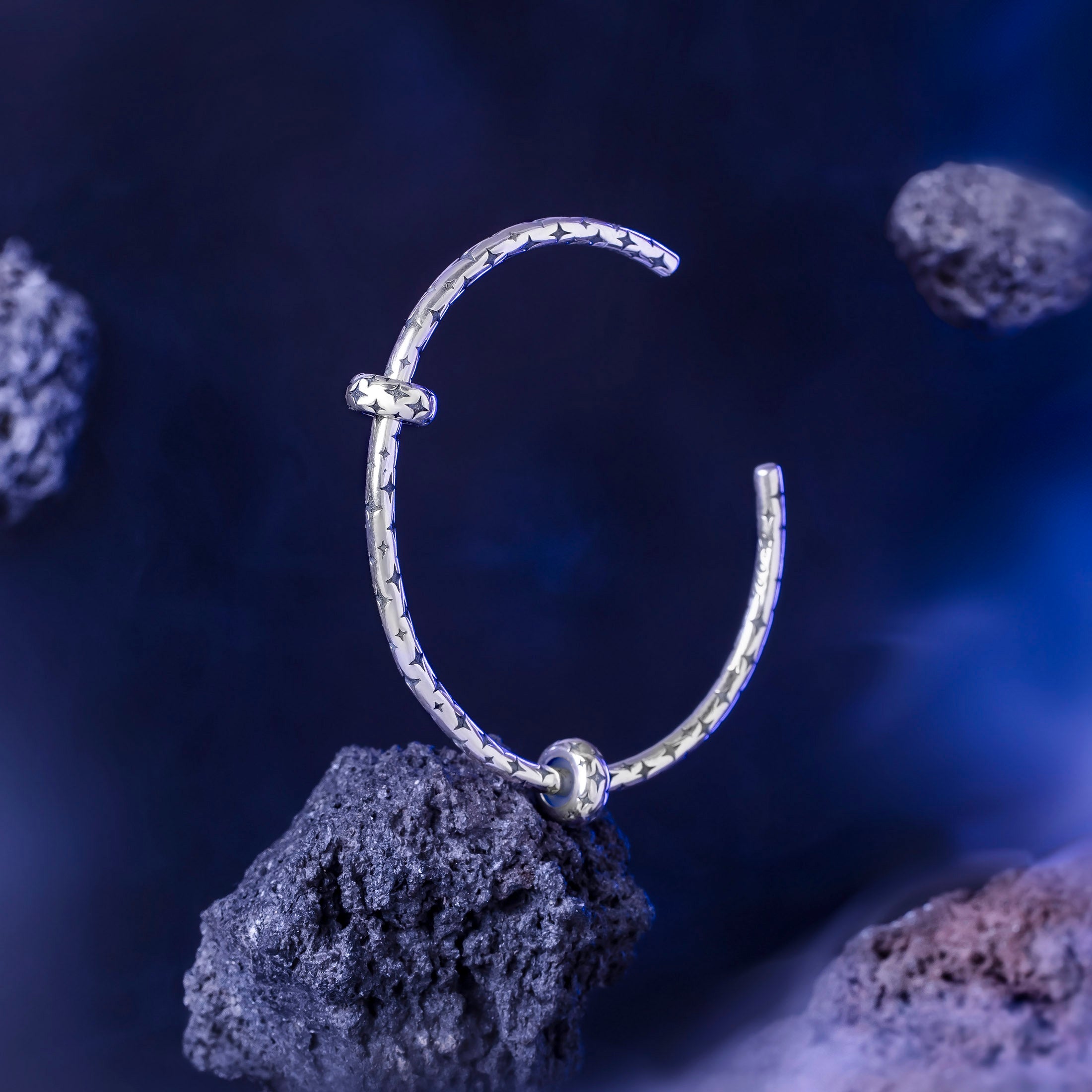 Elfbeads Star Bangle silver sterling-silver Bangle by The Alternative Bead. Your official Elfbeads Retailer from Germany