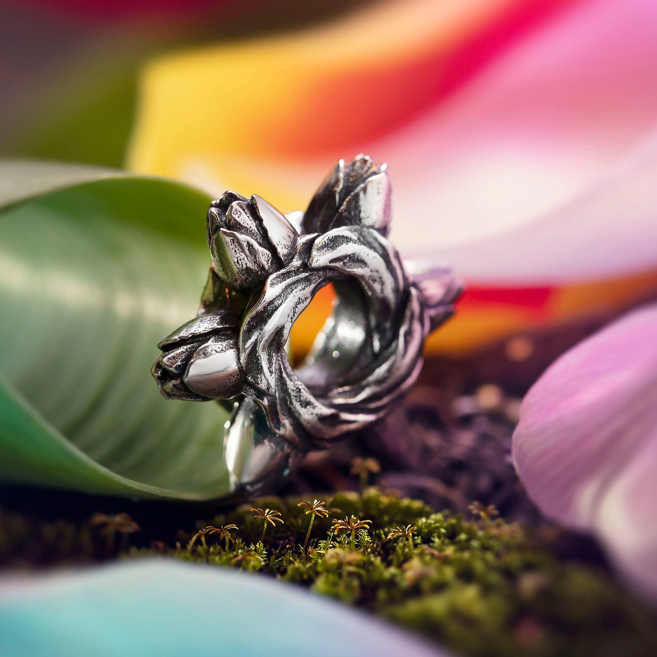 Elfbeads Tulip Embrace silver sterling-silver Spacer by The Alternative Bead. Your official Elfbeads Retailer from Germany