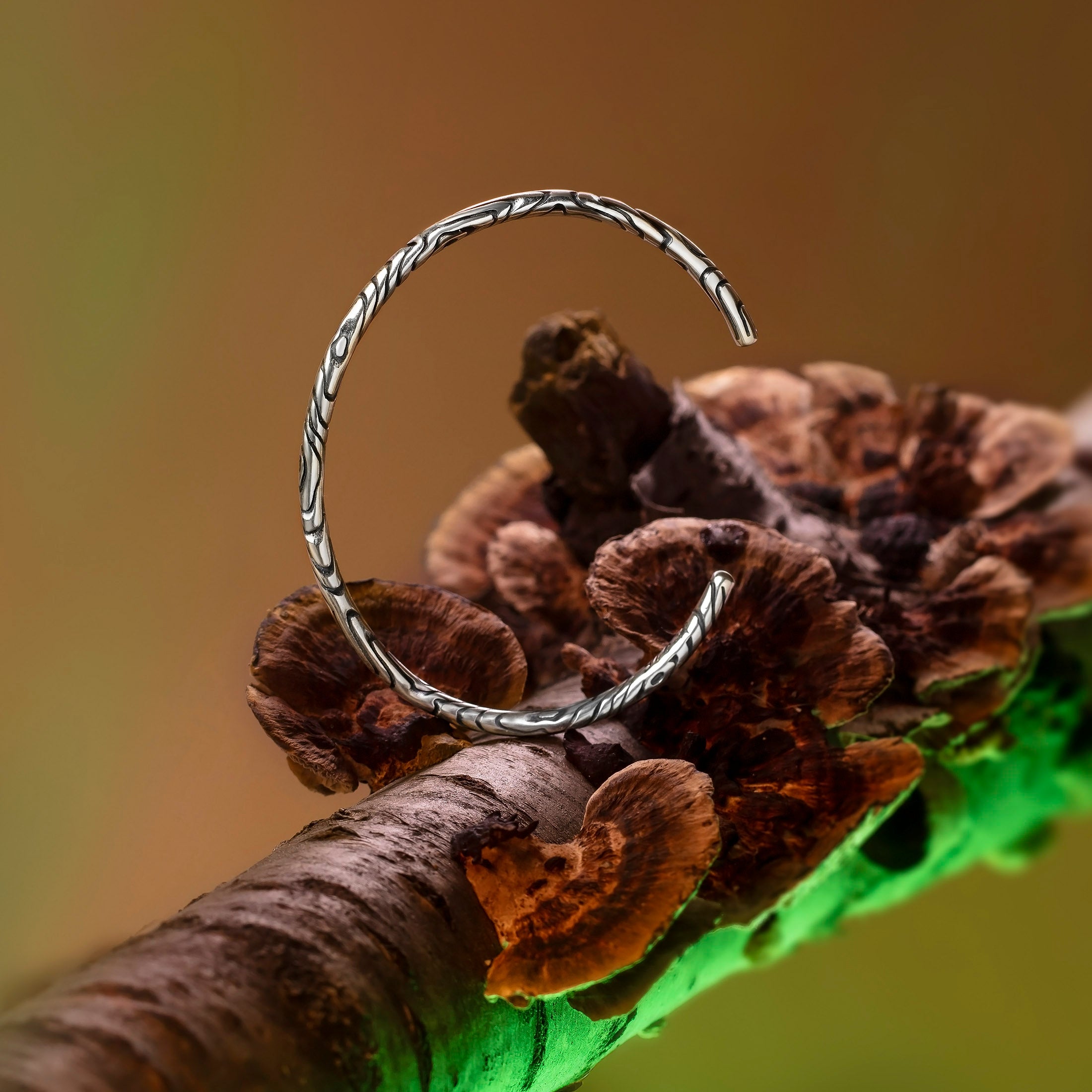 Elfbeads Wood Bangle silver sterling-silver Bangle by The Alternative Bead. Your official Elfbeads Retailer from Germany