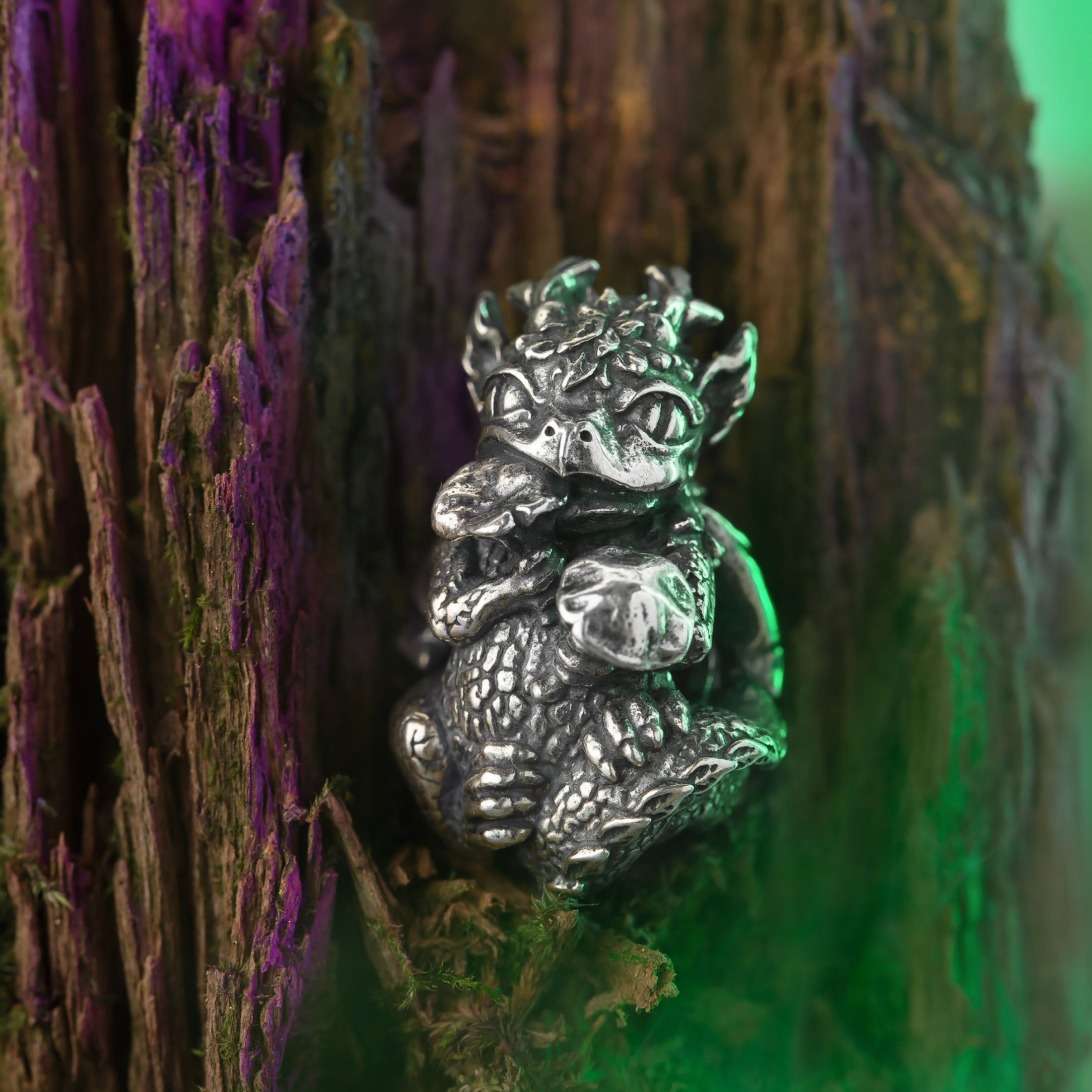 Elfbeads The Wood Dragon silver sterling-silver Bead by The Alternative Bead. Your official Elfbeads Retailer from Germany