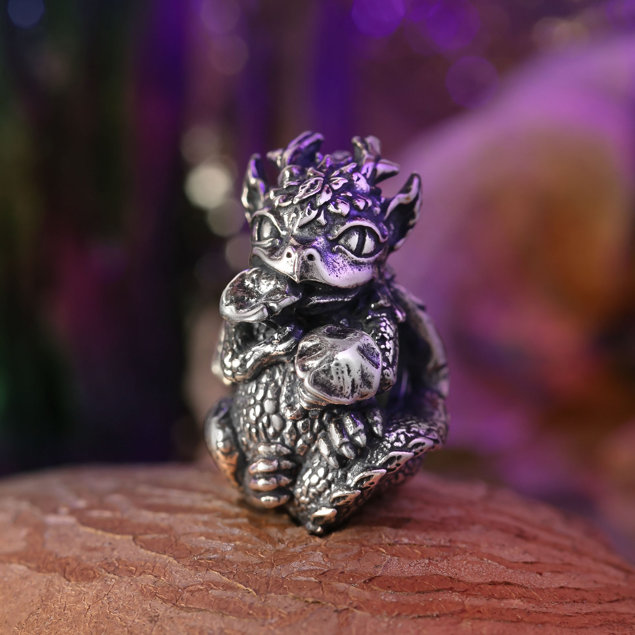 Elfbeads The Wood Dragon silver sterling-silver Bead by The Alternative Bead. Your official Elfbeads Retailer from Germany