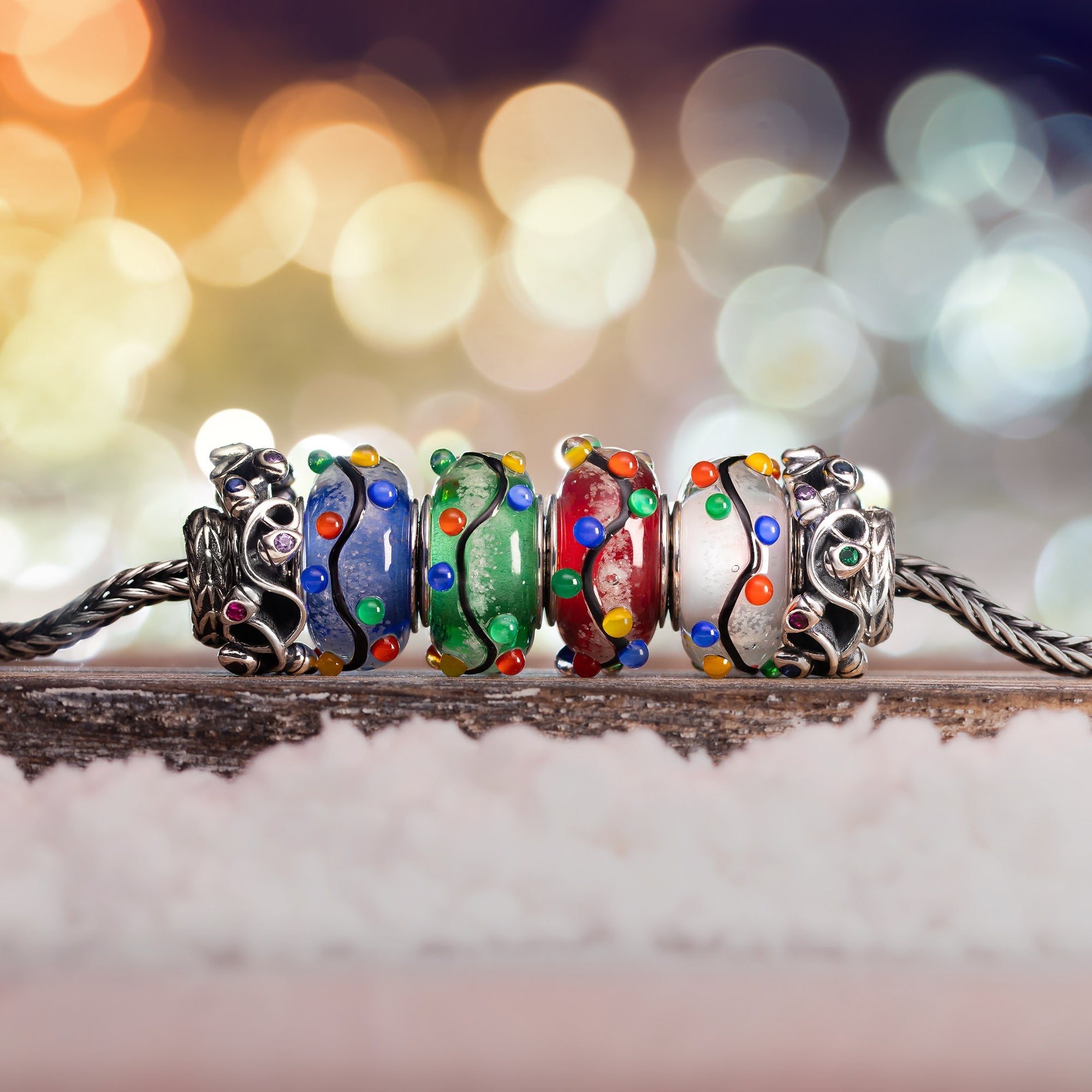 Elfbeads Christmas Lights Starlight  glass Bead by The Alternative Bead. Your official Elfbeads Retailer from Germany