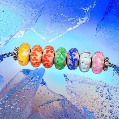  Elfbeads Tangerin Petals Snow Charm by The Alternative Bead 