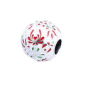 Aurora Charm Secret Love Matyo Flowers white; red sterling-silver; enamel Bead by The Alternative Bead. Your official Aurora Charm Retailer from Germany
