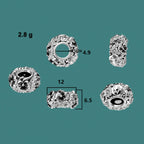 VIP-CHARMS Beautiful Violets Charm silver sterling-silver Bead by The Alternative Bead. Your official VIP-CHARMS Retailer from Germany