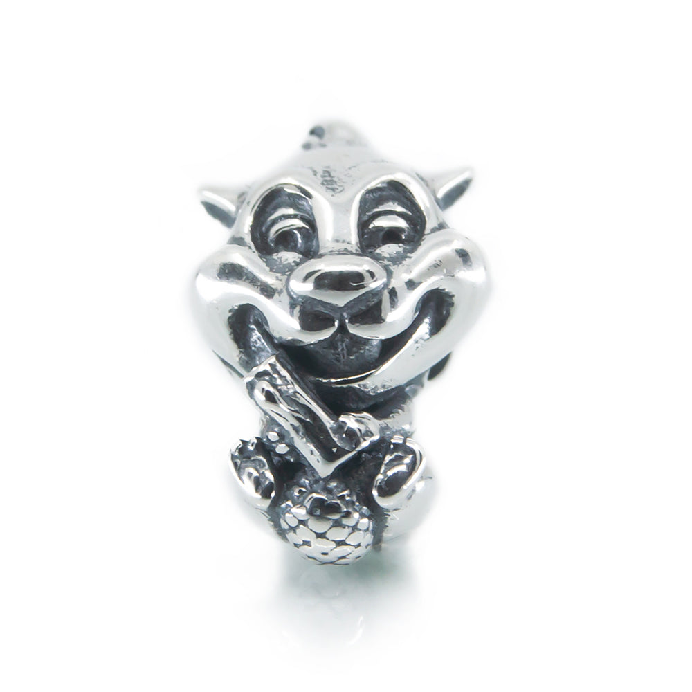 The Alternative Bead: Aurora Charm - Fever the Beaver Charm Sterling Silver Charm Picture 1