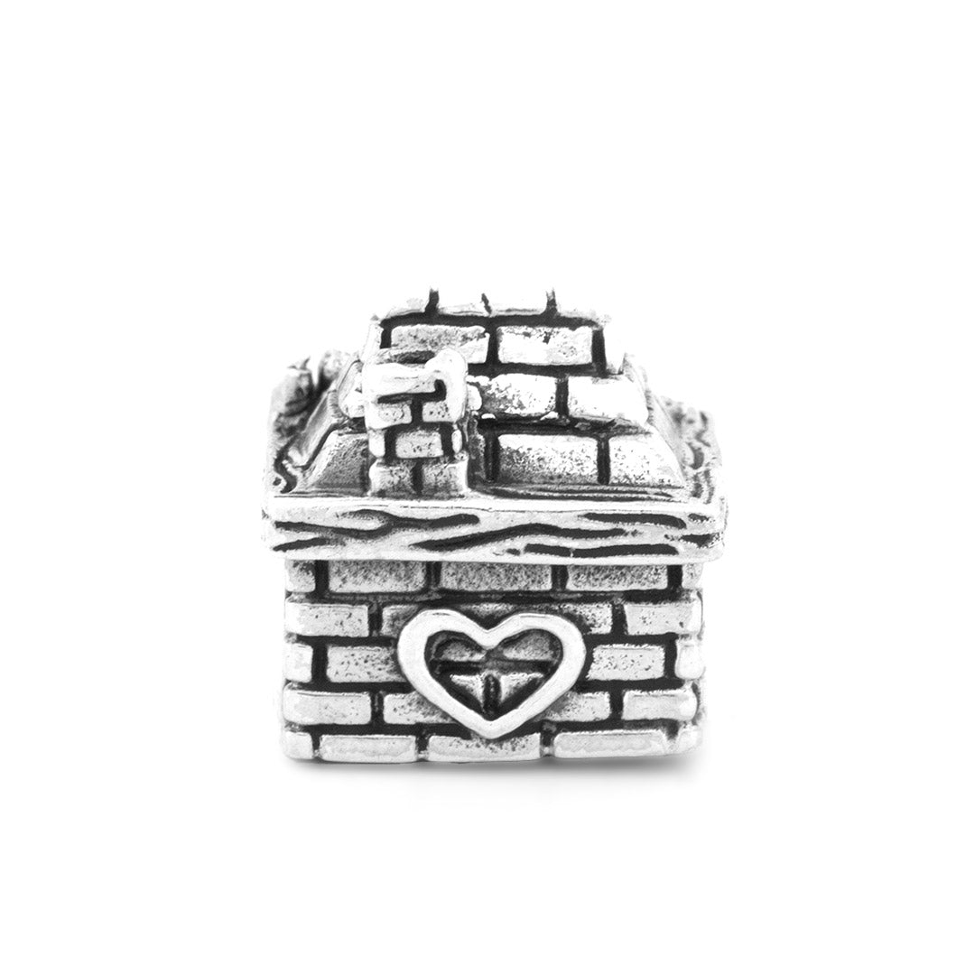 Black Raven Beads Fireplace silver sterling-silver Charm by The Alternative Bead. Your official Black Raven Beads Retailer from Germany