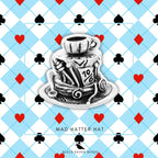 Black Raven Beads Mad Hatter Hat silver sterling-silver Charm by The Alternative Bead. Your official Black Raven Beads Retailer from Germany