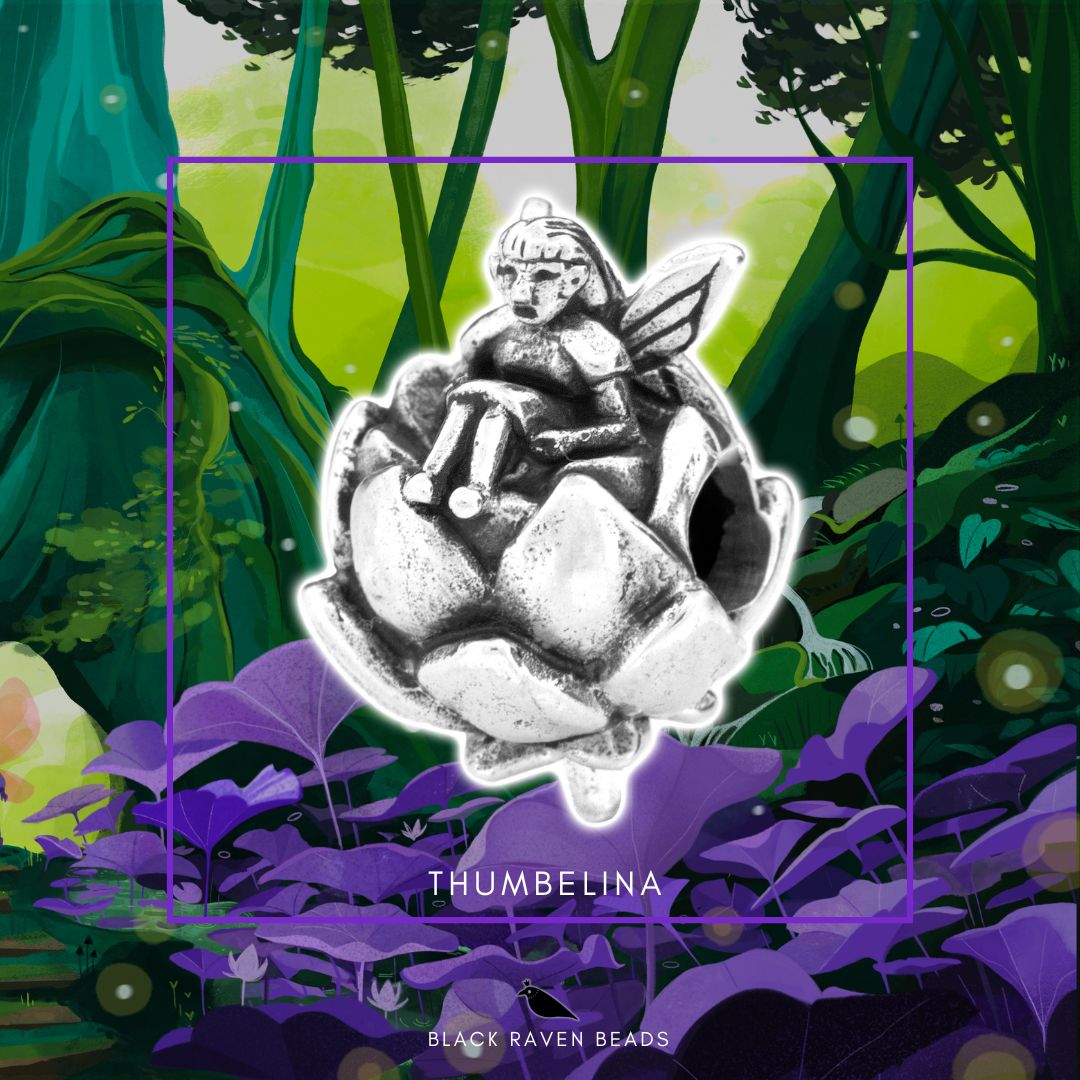 Black Raven Beads Thumbelina silver sterling-silver Charm by The Alternative Bead. Your official Black Raven Beads Retailer from Germany