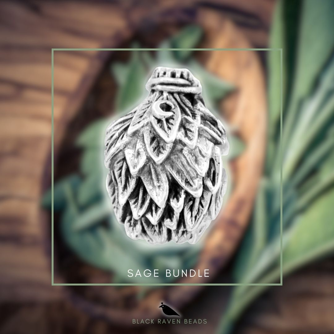 Black Raven Beads Sage Bundle silver sterling-silver Charm by The Alternative Bead. Your official Black Raven Beads Retailer from Germany