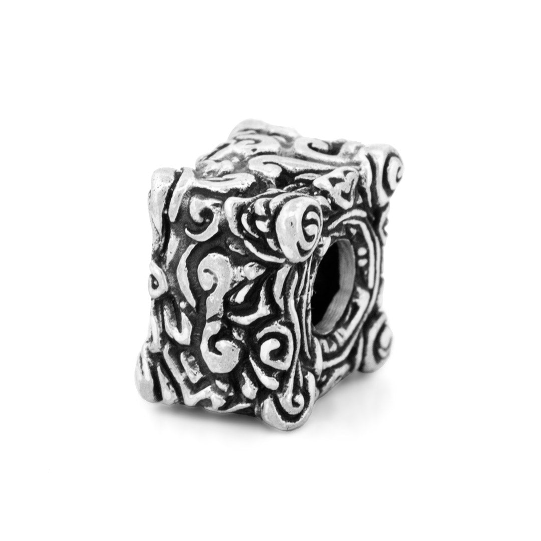 Silver Black Raven Beads Fundament LE Sterling Silver Charm by The Alternative Bead 