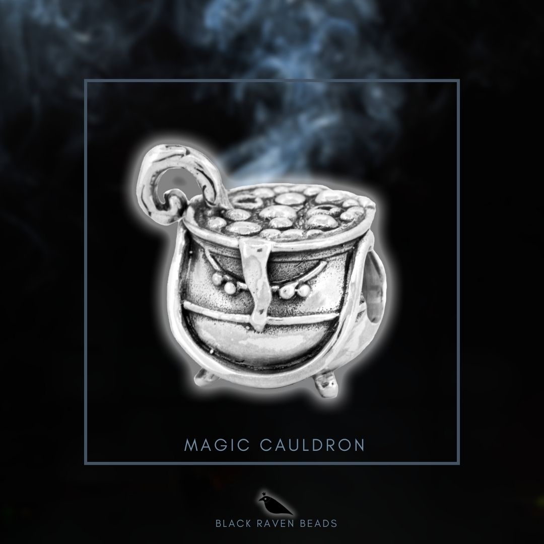 Black Raven Beads Magic Cauldron silver sterling-silver Charm by The Alternative Bead. Your official Black Raven Beads Retailer from Germany