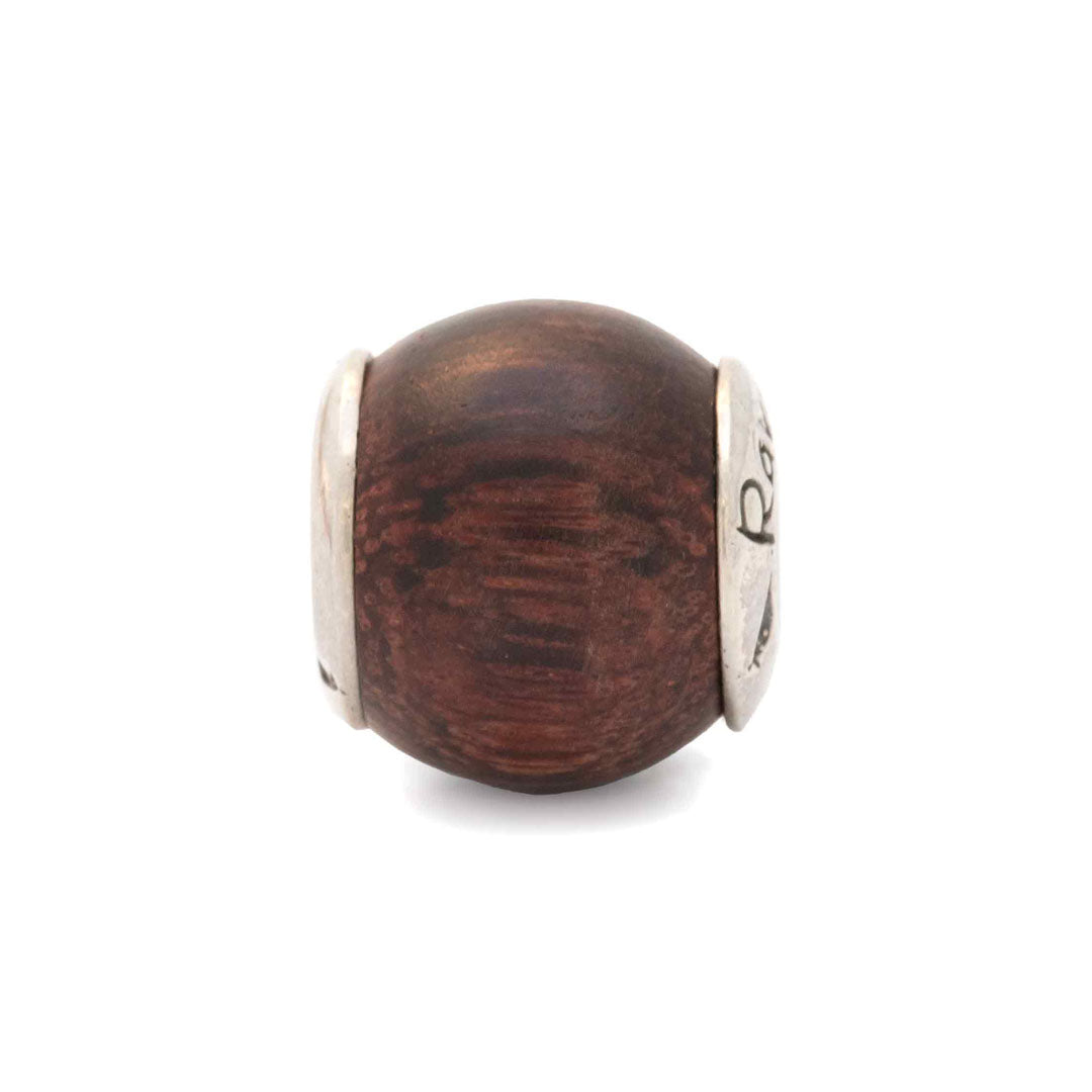 Black Raven Beads Champora Wood silver and brown sterling-silver and wood Charm by The Alternative Bead. Your official Black Raven Beads Retailer from Germany