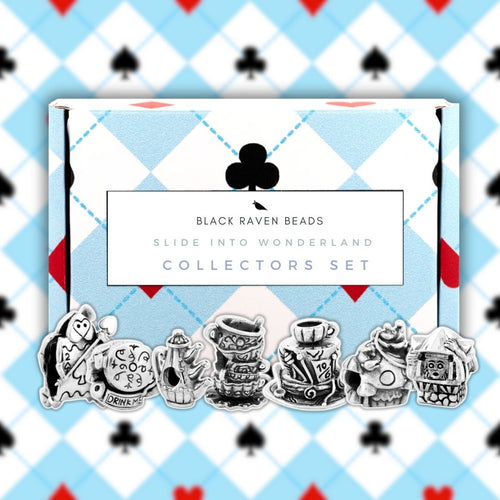 Black Raven Beads Wonderland Collectors Set silver sterling-silver Collectors Set by The Alternative Bead. Your official Black Raven Beads Retailer from Germany