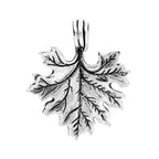 Black Raven Beads Maple Leaf Pendant silver sterling-silver Dangle by The Alternative Bead. Your official Black Raven Beads Retailer from Germany