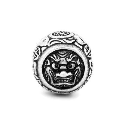 Silver Black Raven Beads Gargoyle Japan Sterling Silver Charm by The Alternative Bead 