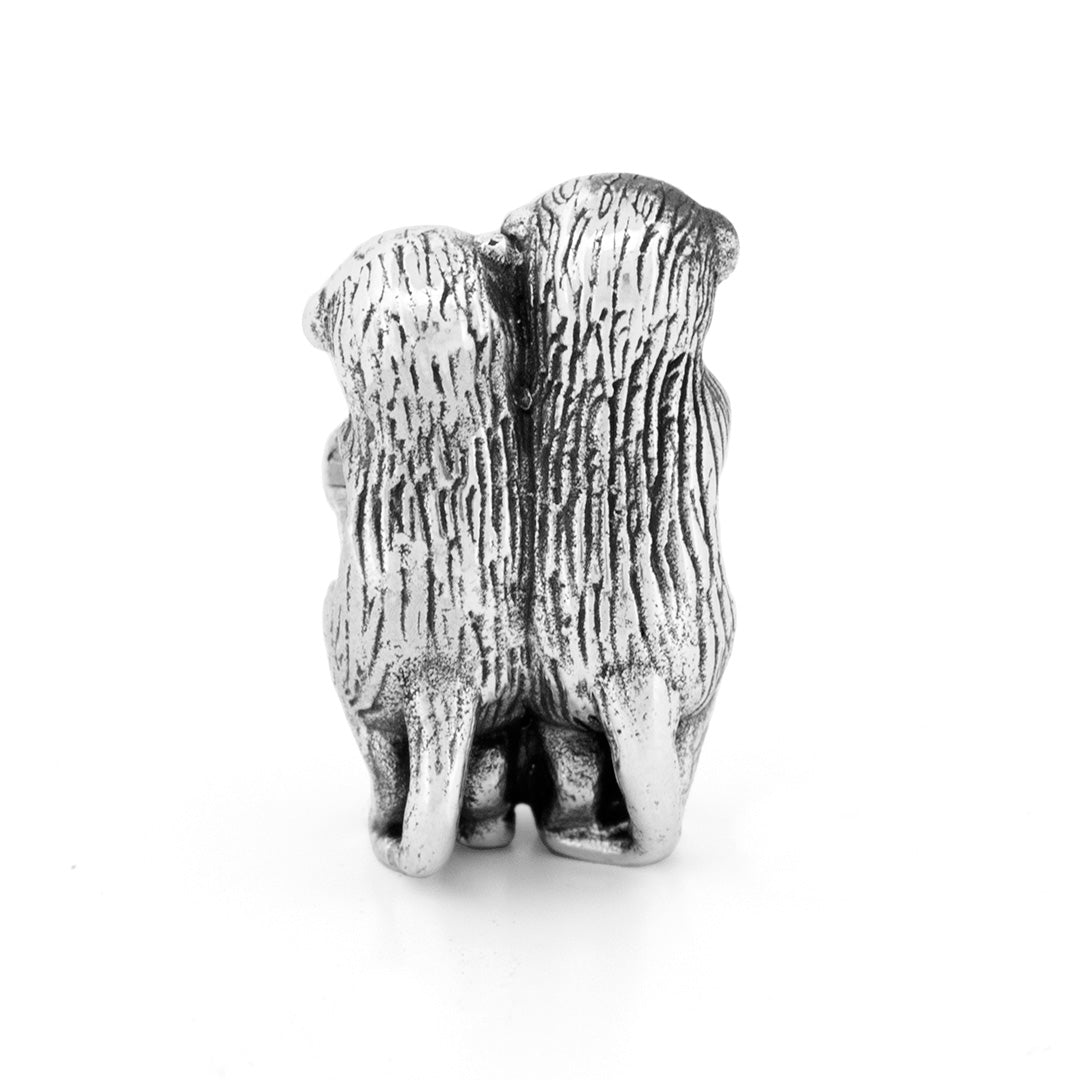 Black Raven Beads Meerkat Family silver sterling-silver Charm by The Alternative Bead. Your official Black Raven Beads Retailer from Germany