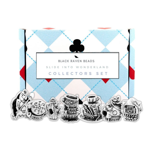 Black Raven Beads Wonderland Collectors Set silver sterling-silver Collectors Set by The Alternative Bead. Your official Black Raven Beads Retailer from Germany