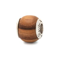 Black Raven Beads Teak Wood silver and brown sterling-silver and wood Charm by The Alternative Bead. Your official Black Raven Beads Retailer from Germany