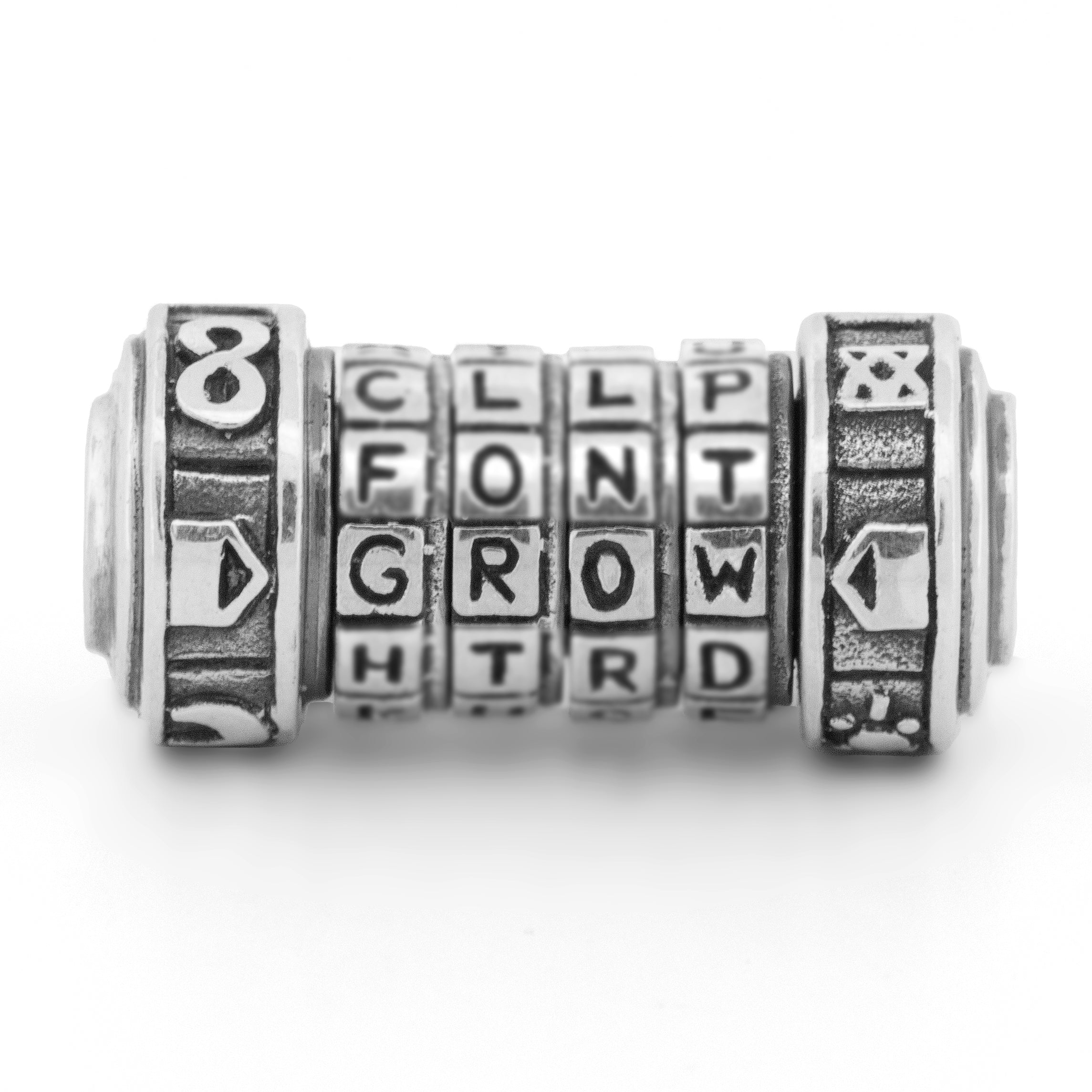 Black Raven Beads Cryptex silver sterling-silver Charm by The Alternative Bead. Your official Black Raven Beads Retailer from Germany