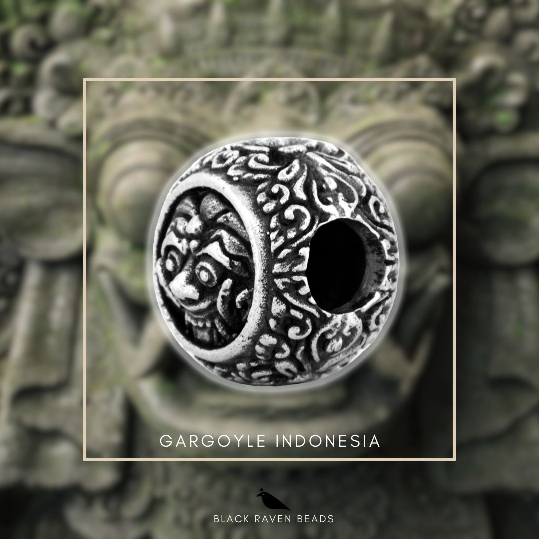 Black Raven Beads Gargoyle Indonesia silver sterling-silver Charm by The Alternative Bead. Your official Black Raven Beads Retailer from Germany