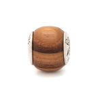 Black Raven Beads Teak Wood silver and brown sterling-silver and wood Charm by The Alternative Bead. Your official Black Raven Beads Retailer from Germany