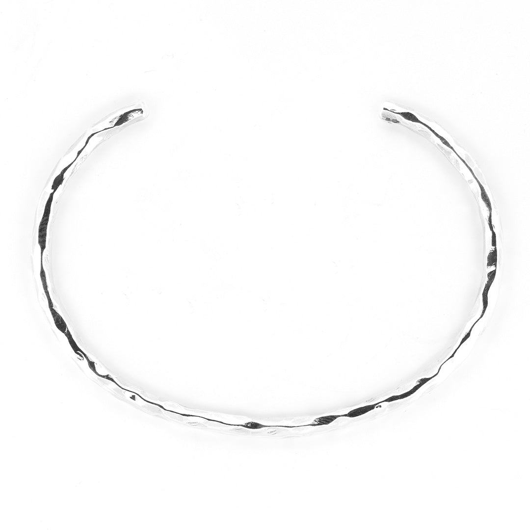Black Raven Beads Bangle Hammered silver sterling-silver Bangle by The Alternative Bead. Your official Black Raven Beads Retailer from Germany