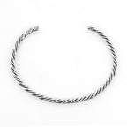 Black Raven Beads Bangle Twisted silver sterling-silver Bangle by The Alternative Bead. Your official Black Raven Beads Retailer from Germany