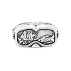 Black Raven Beads Scuba mask silver sterling-silver Charm by The Alternative Bead. Your official Black Raven Beads Retailer from Germany