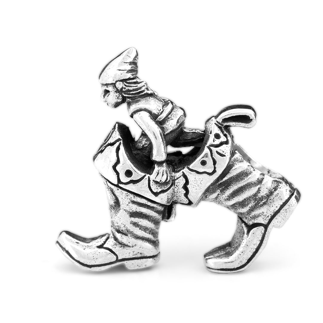 Black Raven Beads Seven-League Boots silver sterling-silver Charm by The Alternative Bead. Your official Black Raven Beads Retailer from Germany