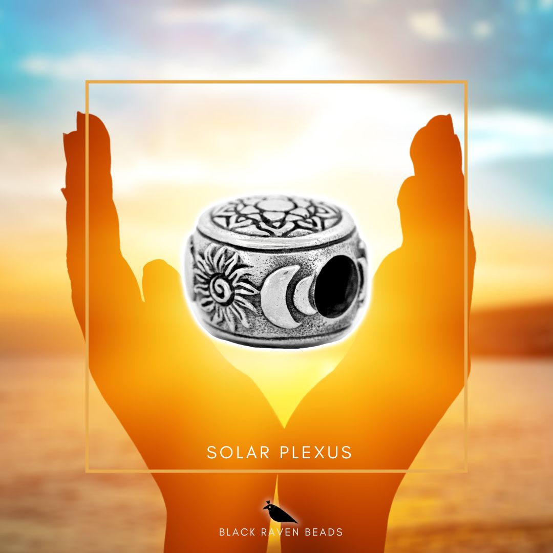 Black Raven Beads Solar Plexus silver sterling-silver Charm by The Alternative Bead. Your official Black Raven Beads Retailer from Germany
