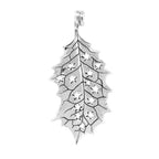 Black Raven Beads Holly Leaf Pendant silver sterling-silver Dangle by The Alternative Bead. Your official Black Raven Beads Retailer from Germany