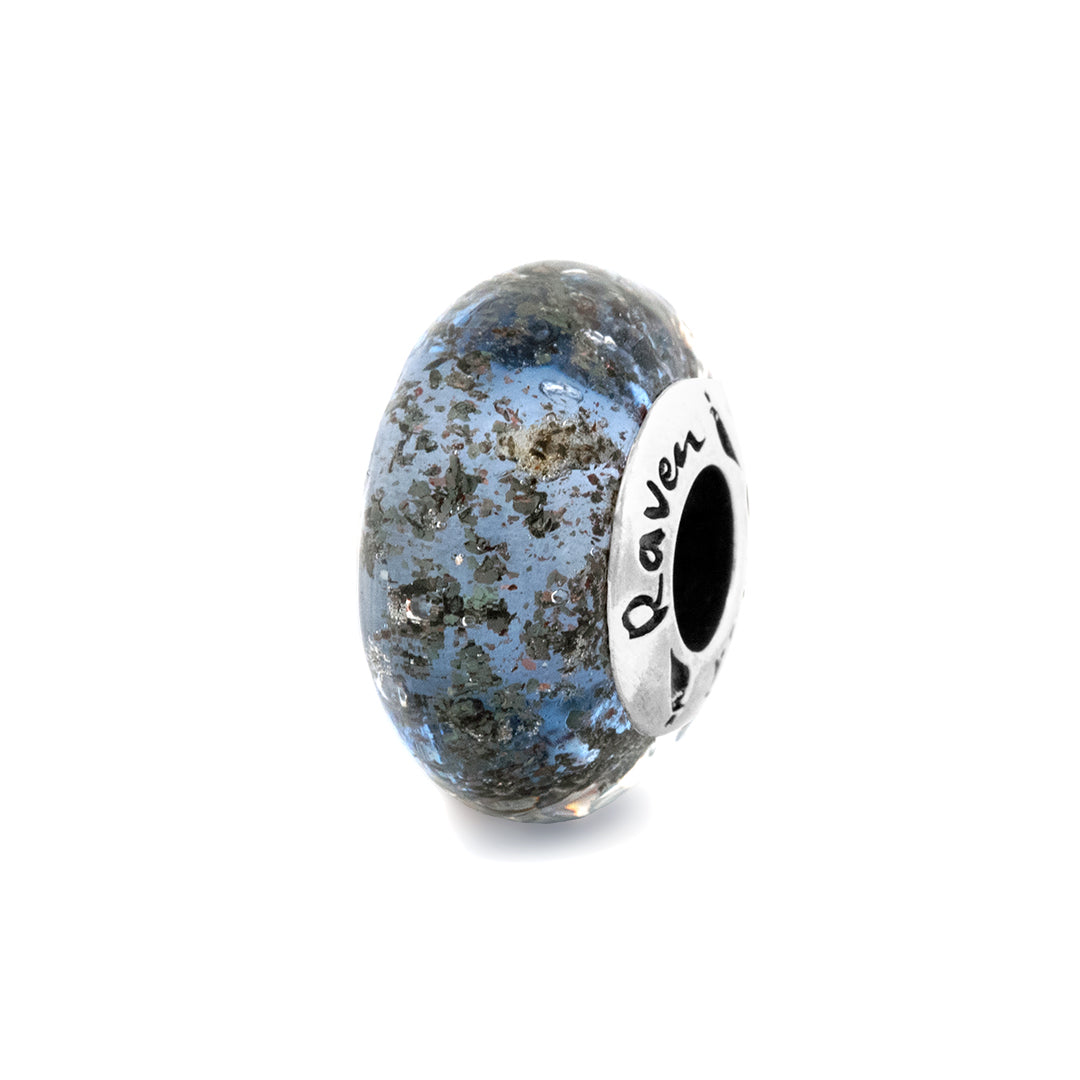 Black Raven Beads Emit Health 2.0 blue glass Charm by The Alternative Bead. Your official Black Raven Beads Retailer from Germany