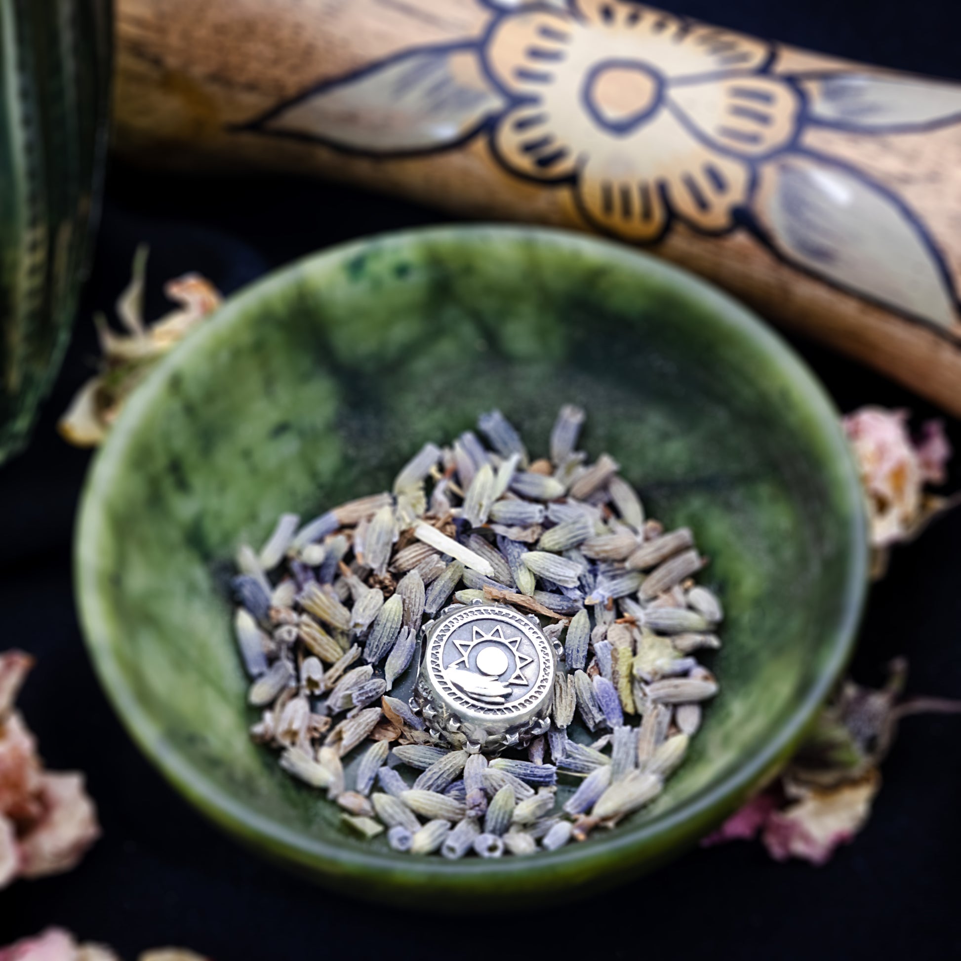 Silver Black Raven Beads Balancing the Light and Dark Sterling Silver Charm by The Alternative Bead 