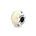 Black Raven Beads Noodles white glass Charm by The Alternative Bead. Your official Black Raven Beads Retailer from Germany