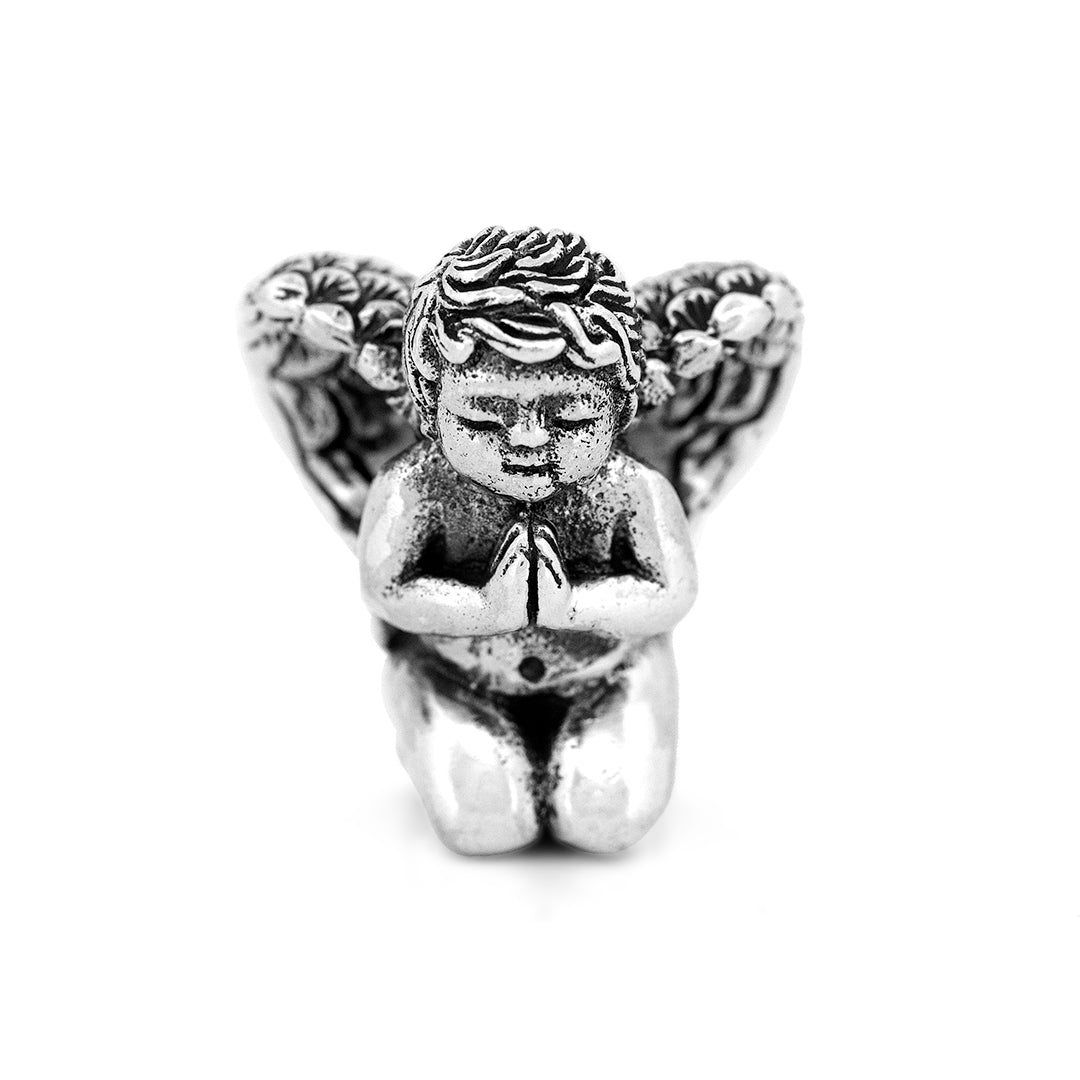 Black Raven Beads Peaceful Angel (LE 125pcs) silver sterling-silver Charm by The Alternative Bead. Your official Black Raven Beads Retailer from Germany