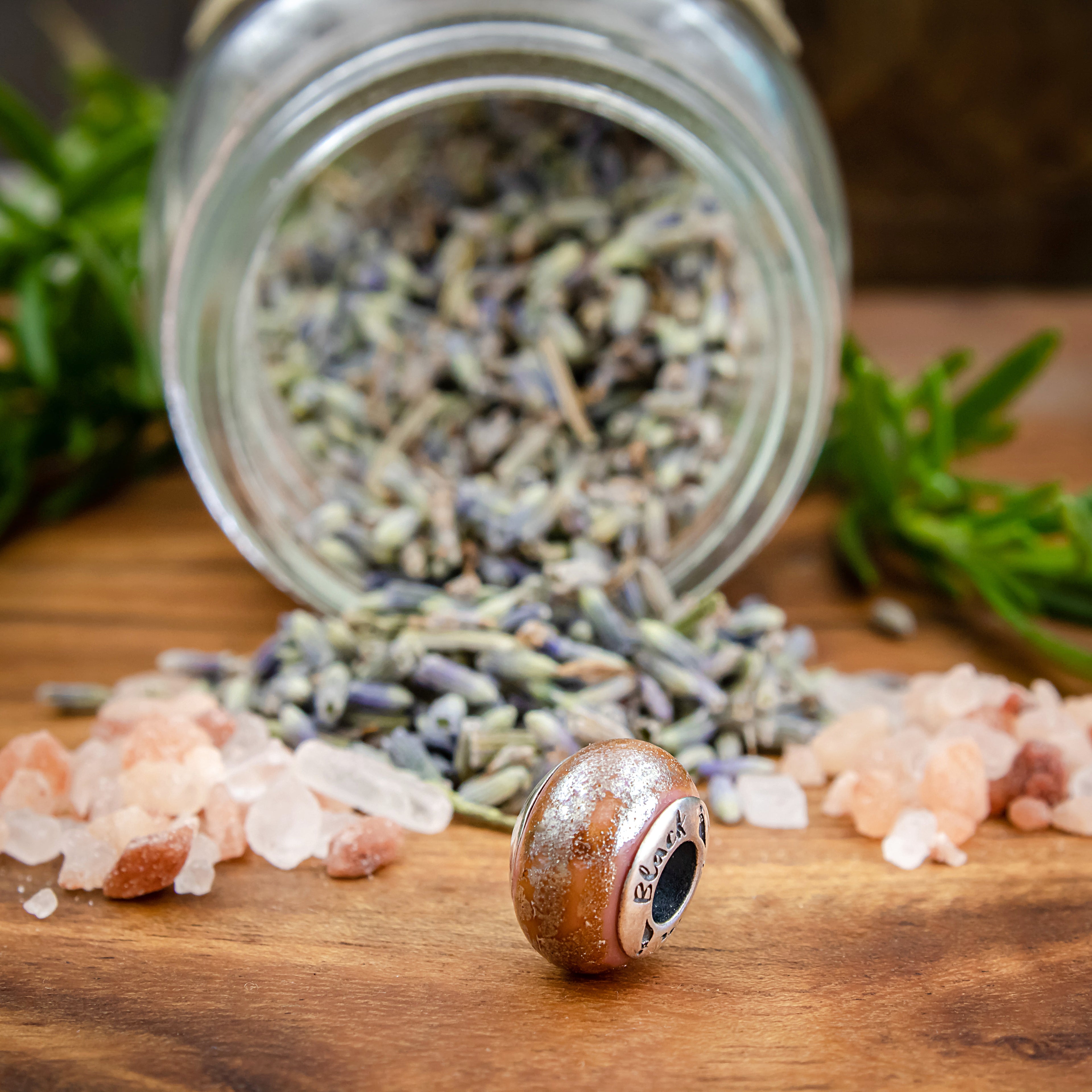 Black Raven Beads Balance Yourself orange and bronze glass Charm by The Alternative Bead. Your official Black Raven Beads Retailer from Germany